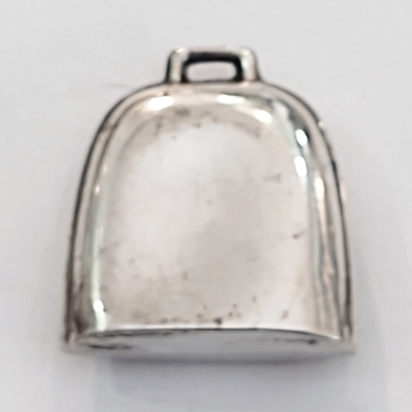 Vintage Victorian Sterling Silver Birth Announcement Pendant Charm - Picture 5 of 6